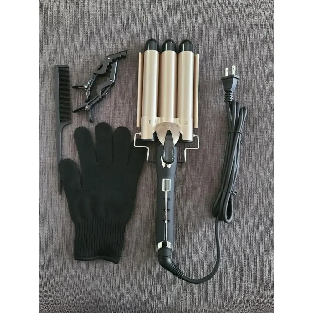 New AIMERVO 3 Barrel Hair Waver, 1.25
